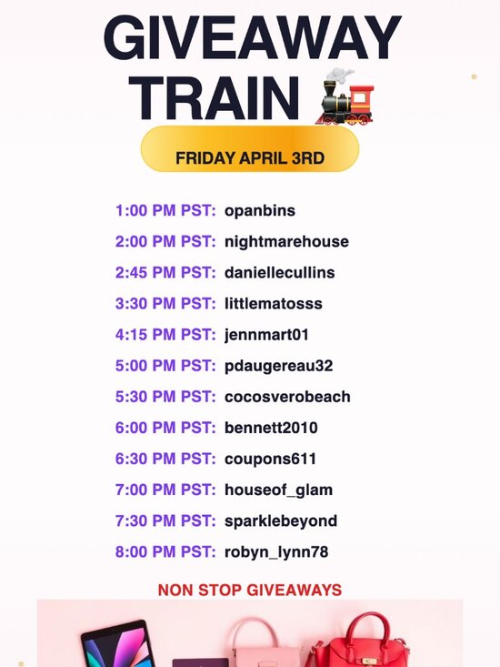 Other - The GIVEAWAY Raid Train | Friday April 3rd | 1:00PM PST